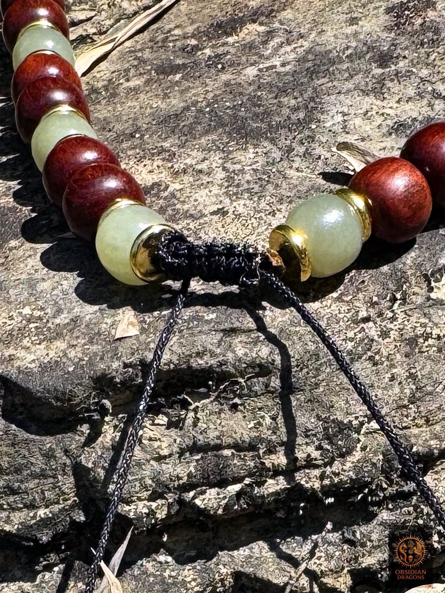 Collier talisman taoïste - épée de protection en jade noir