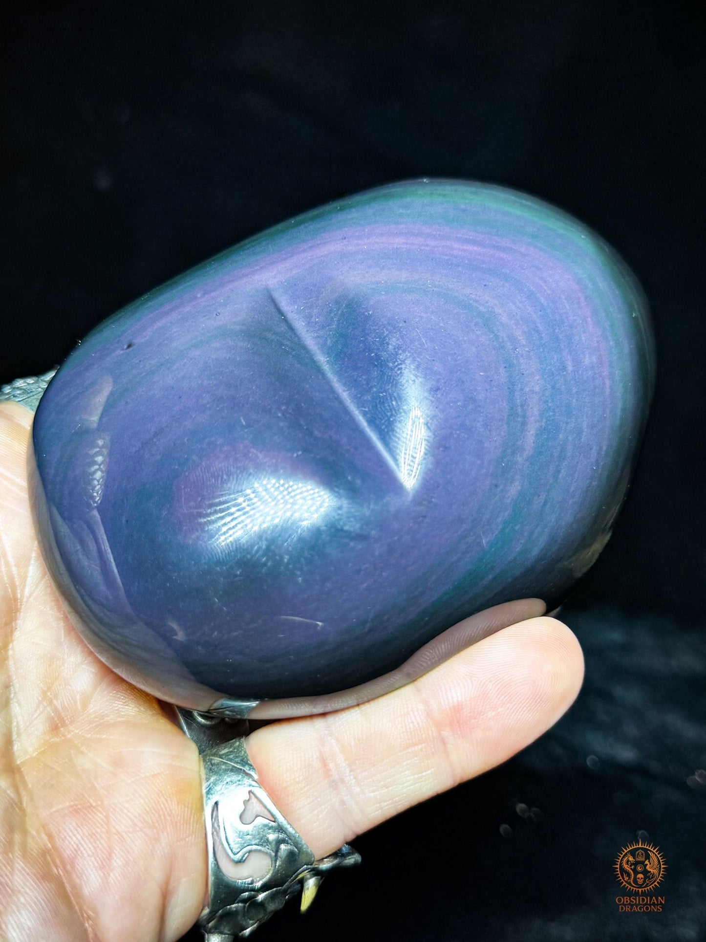 Étoile en obsidienne œil céleste exceptionnelle – Jaune rare - obsidian dragons
