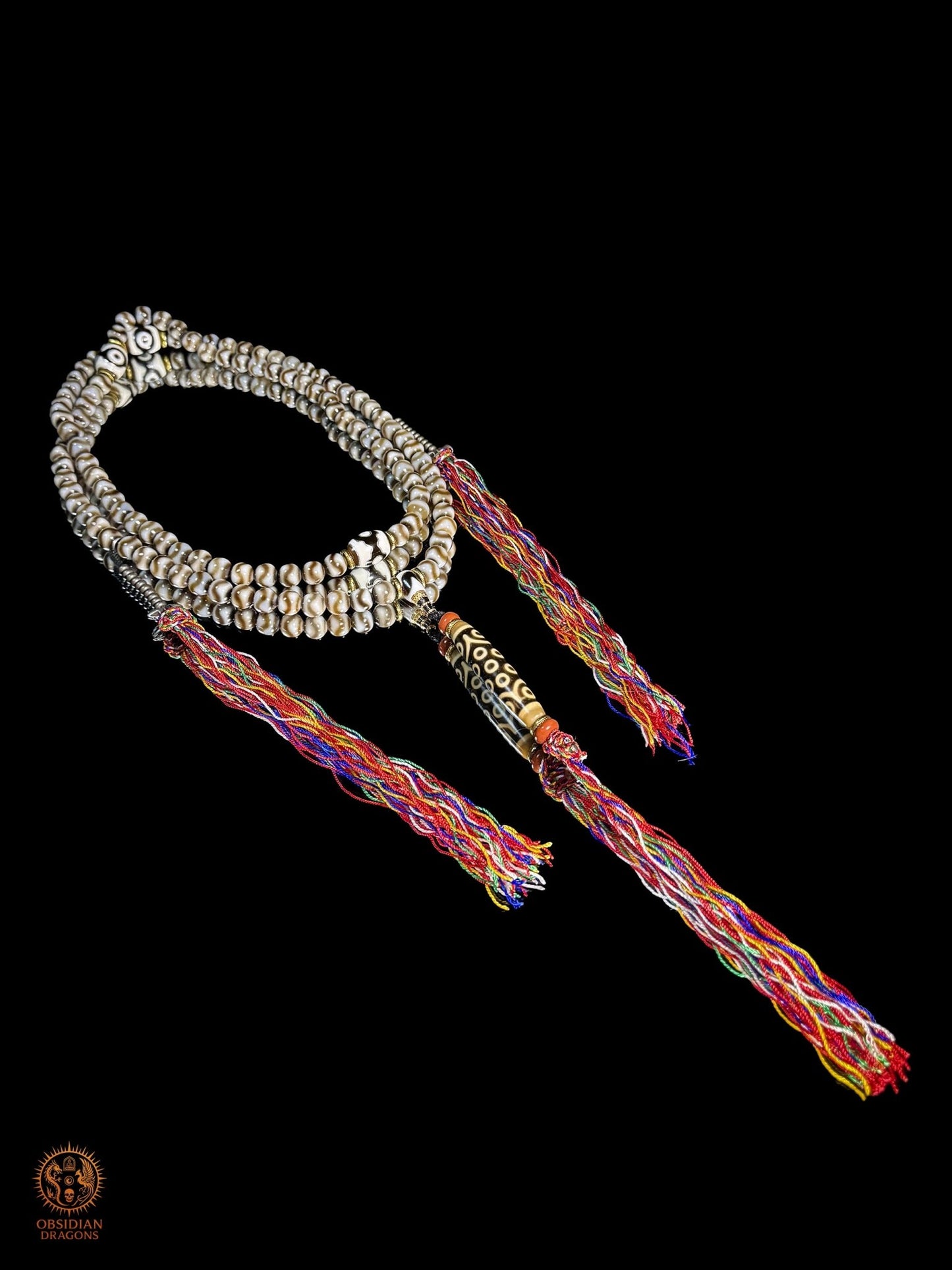 Mala 108 DZI – Chapelet bouddhiste tibétain – DZI 21 yeux