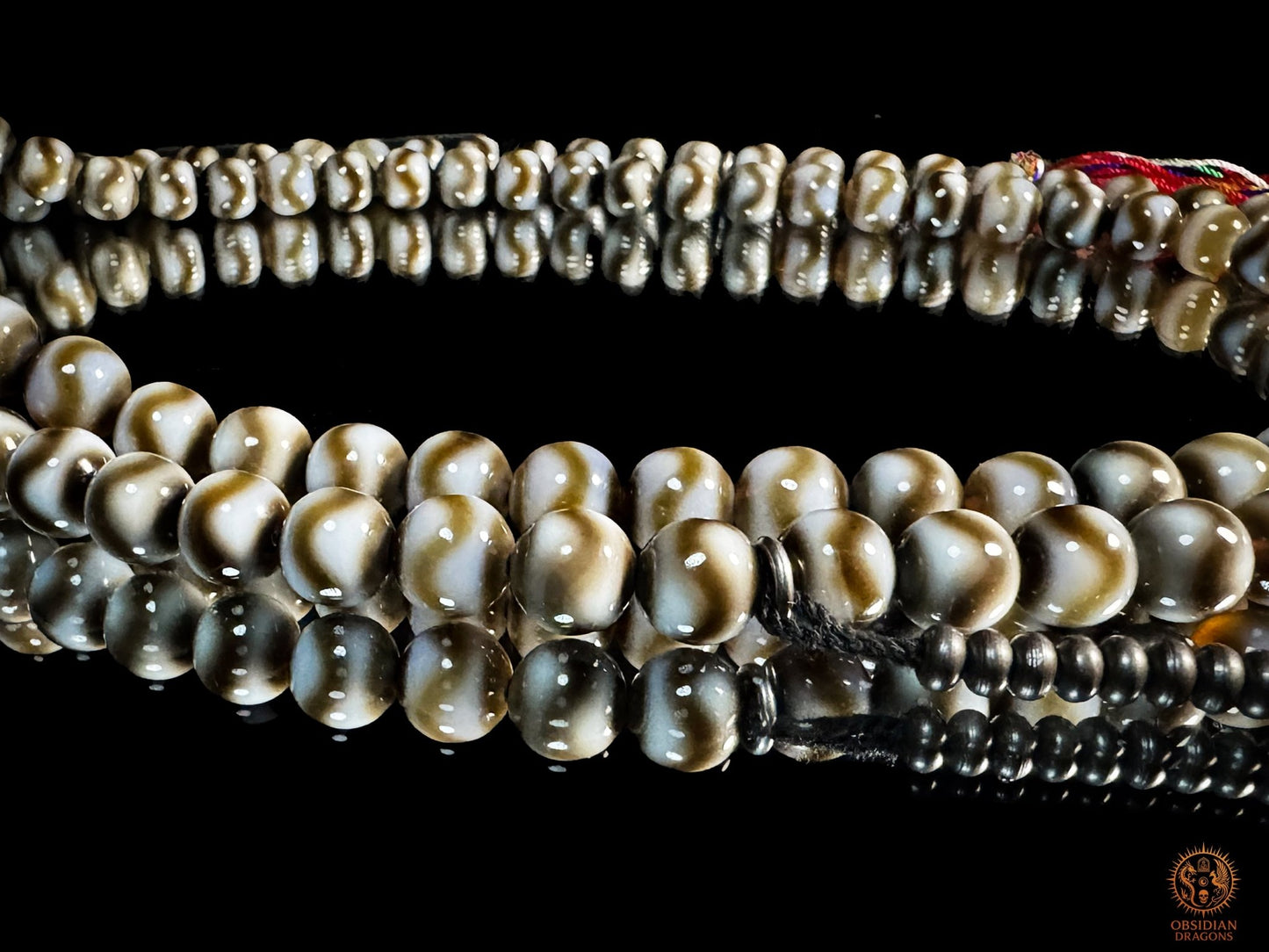 Mala 108 DZI – Chapelet bouddhiste tibétain – DZI 21 yeux