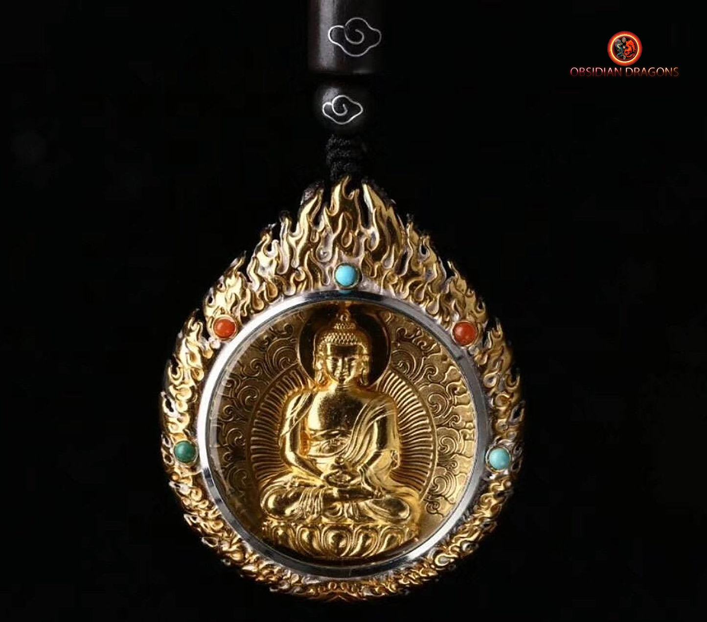 Pendentif ghau- Bouddha Amitabha