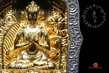 Pendentif Bouddha- Ghau- Bodhisattva Samantabhadra | obsidian dragons