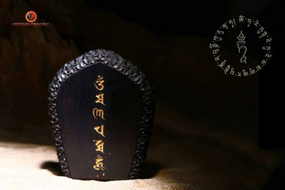 Pendentif Bouddha- Gau tibétain- Jizo- Dizang | obsidian dragons