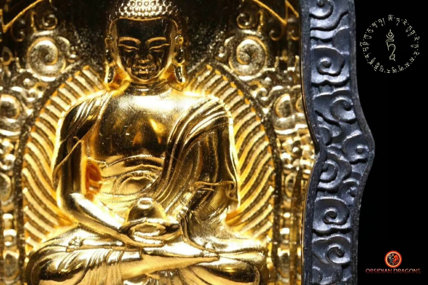 Pendentif Bouddha- Ghau- Bouddha Vairocana | obsidian dragons