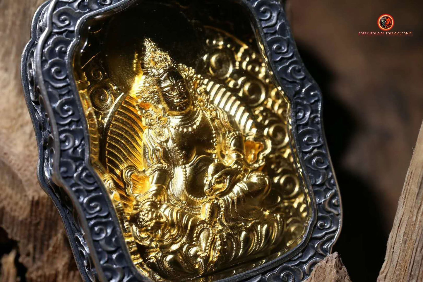 Pendentif Bouddha- Ghau- Jambhala | obsidian dragons