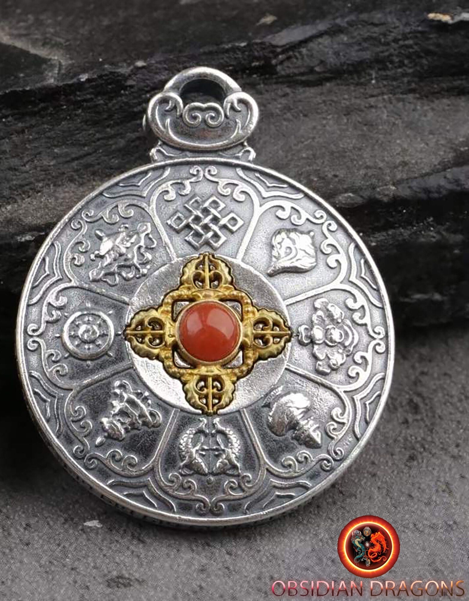 Amulette de protection bouddhiste- Argent 925