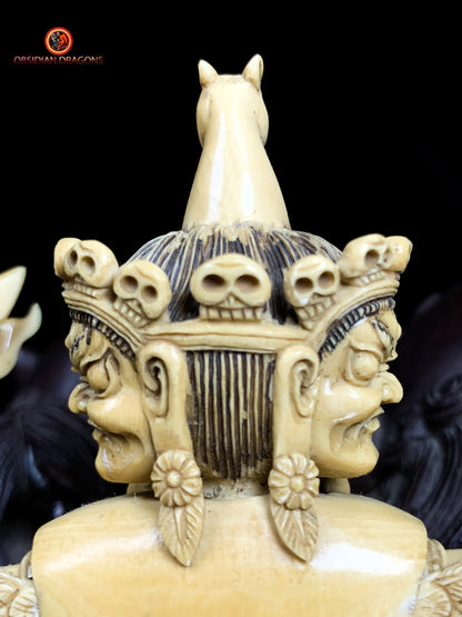 Phurba en Ivoire de Mammouth - rare pièce bouddhiste | obsidian dragons