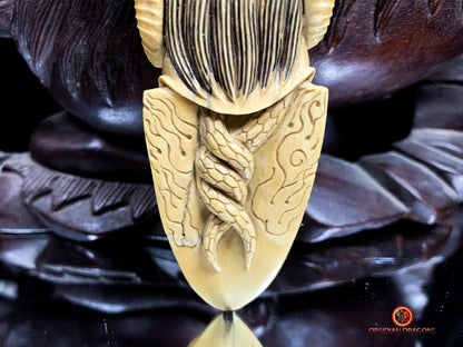 Phurba en Ivoire de Mammouth - rare pièce bouddhiste | obsidian dragons