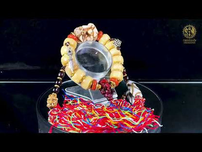 Bracelet Tantrique Tibétain en Os – Mala Ganesh