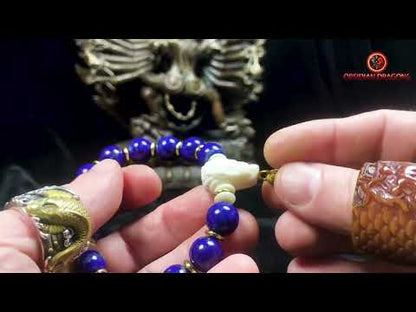 Bracelet en lapis lazuli- Dragon