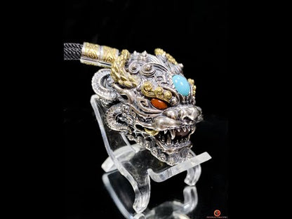 Pendentif Dragon Feng Shui - Grelot chasse fantôme taoïste