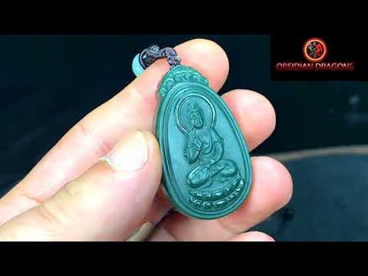 Pendentif bouddha en jade- Bouddha Amitabha
