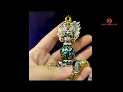 Kartika en argent 925 - rare pièce de collection bouddhiste