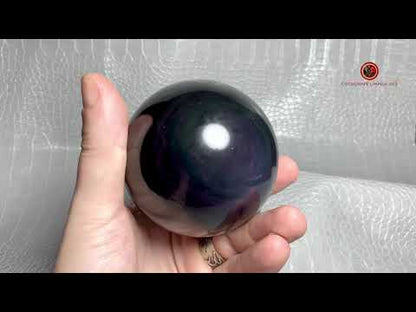 Sphère en Obsidienne œil Céleste- Diamètre 8.6 cm- 0.651_kg