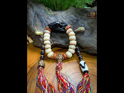 Bracelet Chamanique-Cobra et os-Rituel tantrique Himalayen