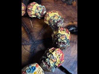Bracelet mala Mahakala en bois de cerf – Ganesh Kangiten