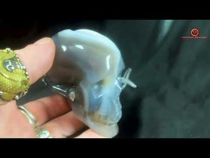 Crâne de cristal- Géode d'améthyste- Unique