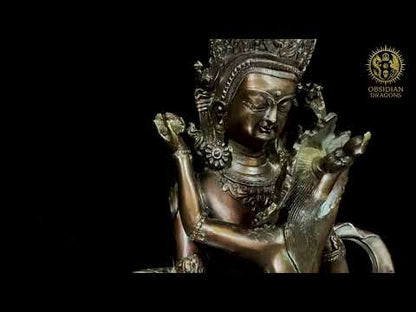 Lien youtube vers la video de la Statuette de Vajrasattva, yab yum en bronze - parèdre amovible - Obsidian Dragons