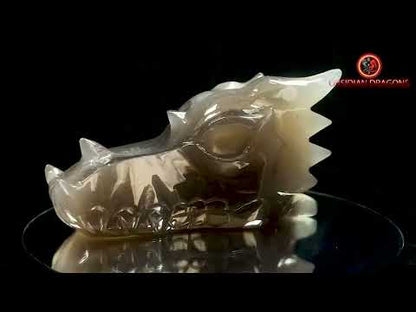 Crâne de dragon- Géode de quartz- Méditation draconique