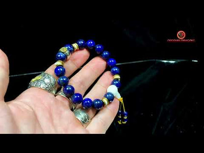 bracelet de protection bouddhiste- Bracelet en lapis lazuli