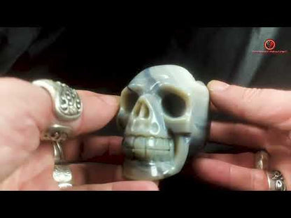 Authentique crâne de cristal - géode de quartz