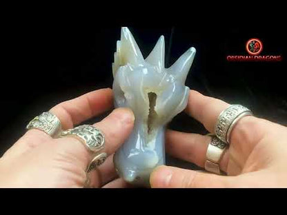 Crâne de dragon- Geode de quartz- méditation