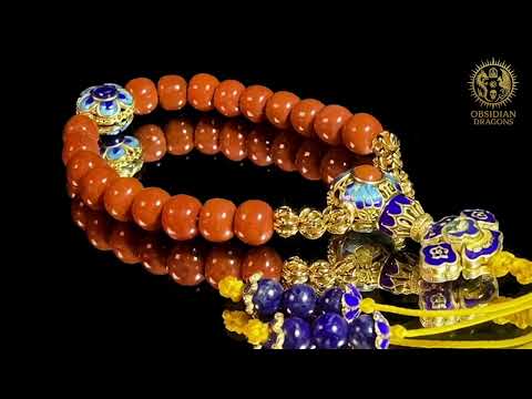 Video du Bracelet mala en agate Nan Hong – Shibazi 18 perles