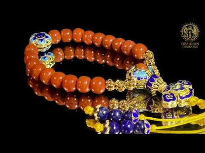 Video du Bracelet mala en agate Nan Hong – Shibazi 18 perles