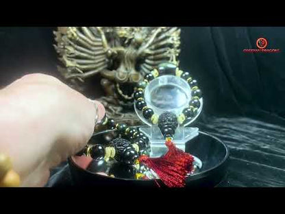 Bracelet en obsidienne oeil céleste- Dragon