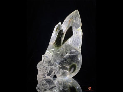 Crâne de Cristal de Roche haut de gamme - cristal de qualité rare
