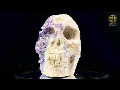 Crâne de Cristal en Améthyste Brute – Gardien des Origines