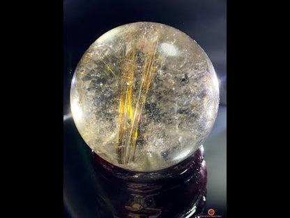 Boule de Quartz Rutile - Inclusions de Chlorites et Givres