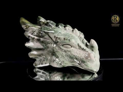 Tête de dragon en jade Hua’an Yu – Ancrage