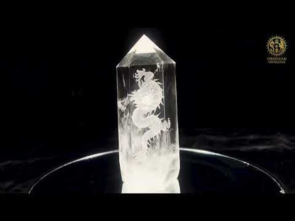 Pointe de Cristal de Roche Dragon - Glyptique 3D