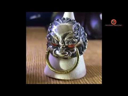 Bague Lion Chinois en Argent 925