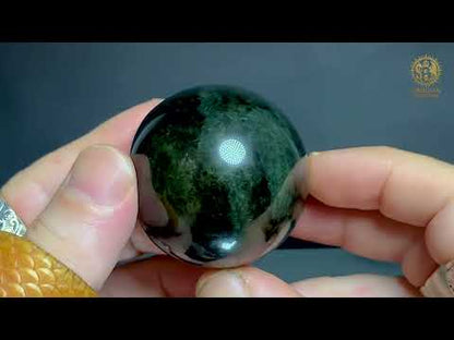 Sphère en Obsidienne Mentohuichol Naturelle–5,10 cm–0,165 kg