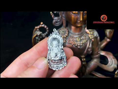 pendentif bouddha en argent- Bodhisattva Guan Yin