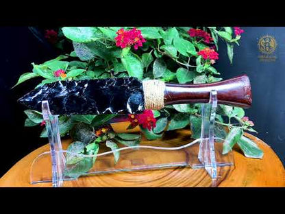 Dague en Obsidienne noire naturelle – Trancher l’Illusion