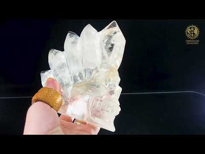 Crâne de Cristal en Cristal de Roche – Crête de Lumière