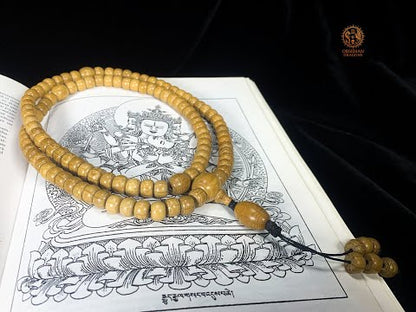 Mala Bouddhiste en Bois – 108 perles – Bois sacré de Wutaishan
