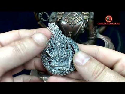 Pendentif Ganesh en Argent 925 - Artisanat et Spiritualité