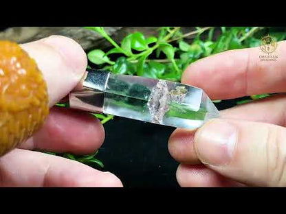 Pendentif Pointe de Cristal – Quartz Jardin – Forêt Intérieure