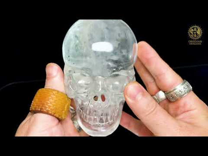 Crâne de Cristal Rare - Cristal de Roche – Pièce de Collection