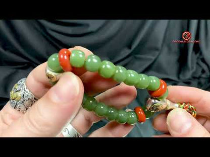 Bracelet Bouddhiste en Jade - Syllabe sah