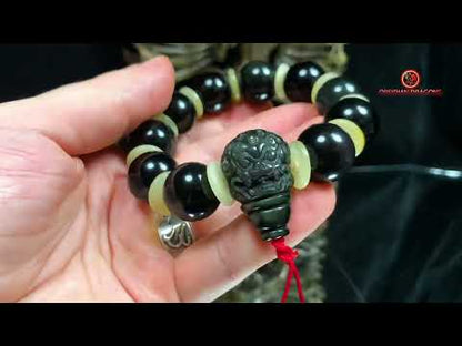 Bracelet en Obsidienne Pixiu - Protection et Abondance