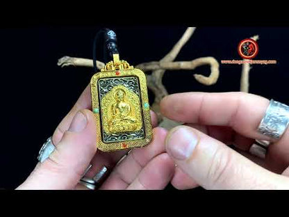 Pendentif Bouddha Amitabha- Amulette bouddhiste