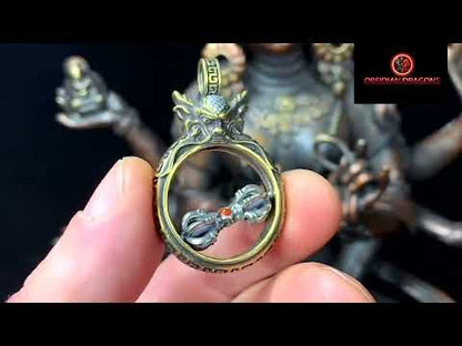 Amulette de protection bouddhiste- Dragon gardien du Dharma