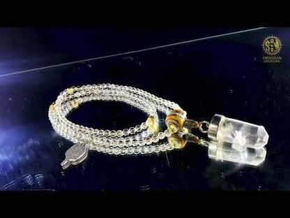 Mala en Cristal de Roche – Pointe de Cristal – Sak Yant Phutson
