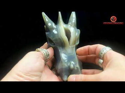 Crâne de dragon- Geode de quartz- Exceptionnel
