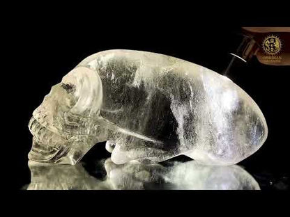 Imposant Crâne de Cristal Alien en Cristal de Roche - Rare